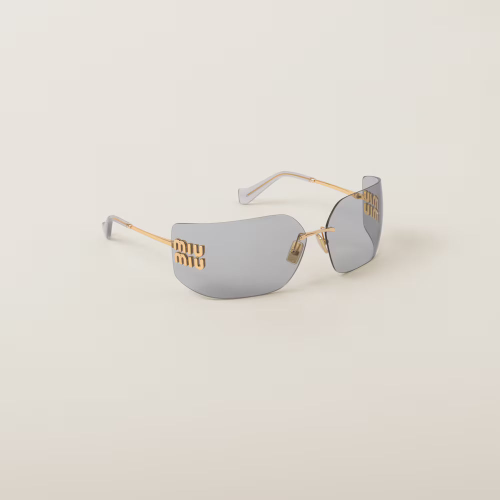 Lunettes de soleil géométriques pour femme en métal