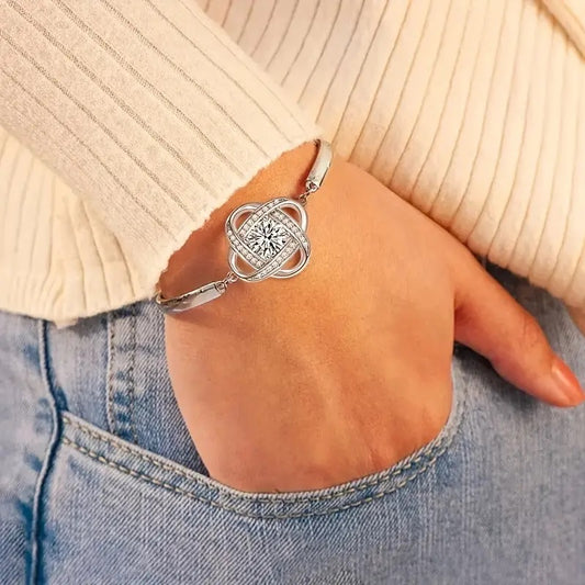 Pulsera Trébol de Cuatro Hojas - Amuleto de Suerte