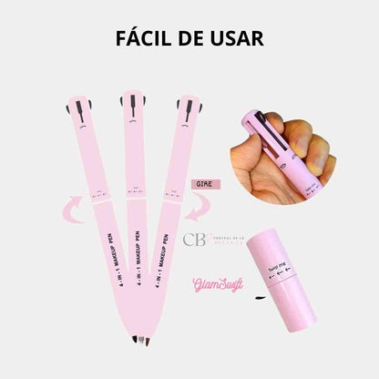 Lápiz de Maquillaje Multifuncional 4 en 1 - GlamSwift