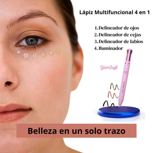 Lápiz de Maquillaje Multifuncional 4 en 1 - GlamSwift